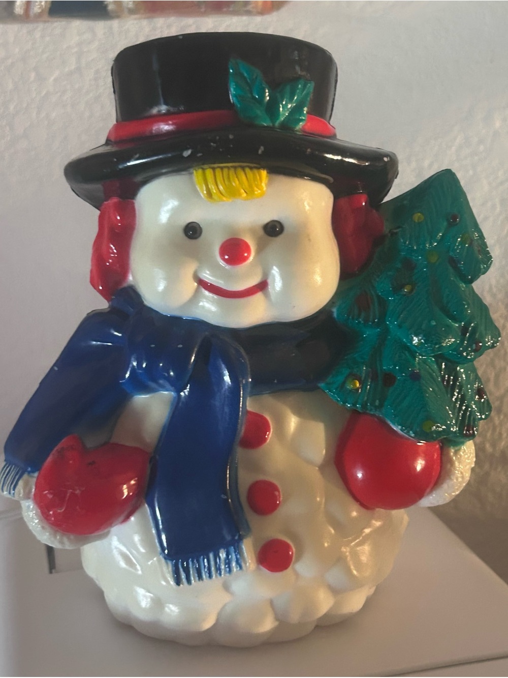 Vintage Noma lighted snowman blow mold!